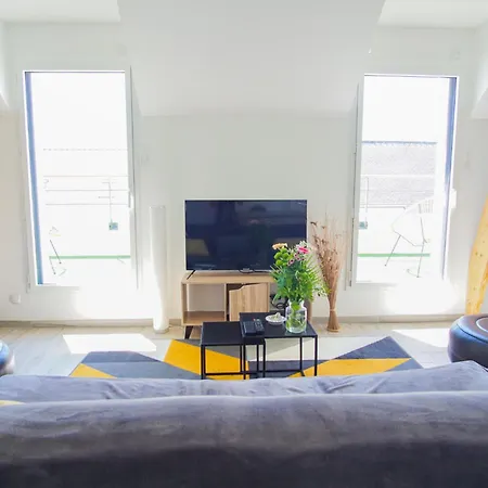 -full- Magnifique T3, Terrasse Vue Et Garage Apartamento Concarneau