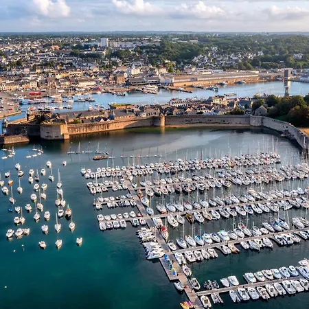 Apartamento -full- Magnifique T3, Terrasse Vue Et Garage Concarneau